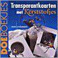 Transparantkaarten met kerststofjes