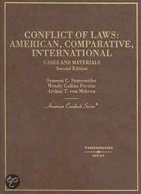 Cases and Materials on Conflict of Laws