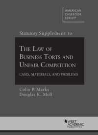 Statutory Supplement to Law of Business Torts and Unfair Competition