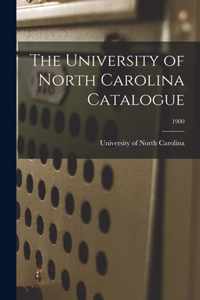 The University of North Carolina Catalogue; 1900