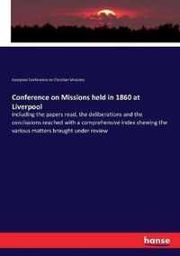 Conference on Missions held in 1860 at Liverpool