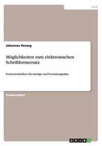 Moeglichkeiten zum elektronischen Schriftformersatz