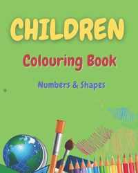 Children Colouring Book Numbers & Shapes