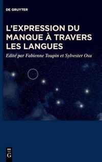 L'expression du manque a travers les langues