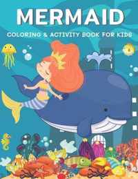 Mermaid Coloring & Activity Book for Kids