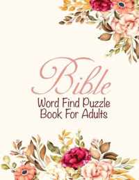 Bible Word Find Puzzle Book For Adults