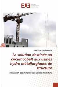 La solution destinee au circuit cobalt aux usines hydro metallurgiques de structure
