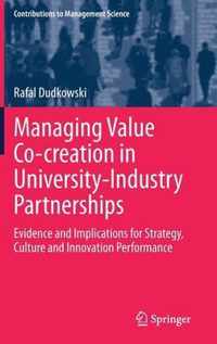 Managing Value Co-creation in University-Industry Partnerships