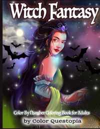 Witch Fantasy Color By Number Coloring Book For Adults