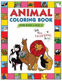 Animal Coloring Book for Kids with The Learning Bugs Vol.2