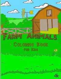 Farm Animals Coloring Book for Kids - SK -