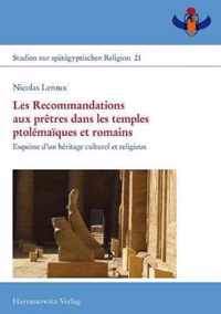 Les Recommandations Aux Pretres Dans Les Temples Ptolemaiques Et Romains