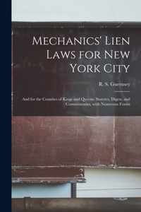 Mechanics' Lien Laws for New York City