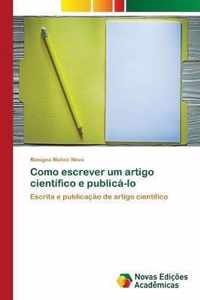 Como escrever um artigo cientifico e publica-lo