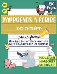 J'apprends a ecrire en cursive pour enfants