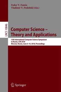 Computer Science - Theory and Applications