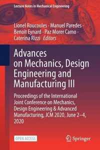 Advances on Mechanics, Design Engineering and Manufacturing III