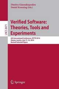 Verified Software Theories Tools and Experiments