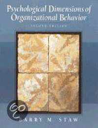 Psychological Dimensions of Organizational Behavior