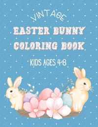 Vintage Easter bunny coloring book kids ages 4-8