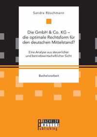 Die GmbH & Co. KG - die optimale Rechtsform fur den deutschen Mittelstand? Eine Analyse aus steuerlicher und betriebswirtschaftlicher Sicht