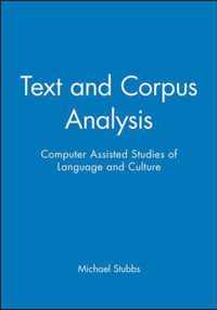 Text and Corpus Analysis
