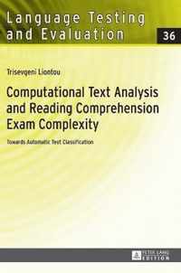 Computational Text Analysis and Reading Comprehension Exam Complexity