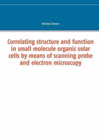 Correlating structure and function in small molecule organic solar cells by means of scanning probe and electron microscopy