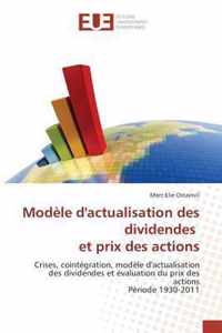 Modele Dactualisation Des Dividendes Et Prix Des Actions