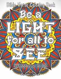 Bible Verse Coloring Book - Be A Light For All To See