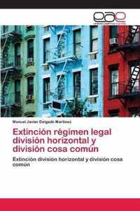 Extincion regimen legal division horizontal y division cosa comun