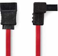SATA kabel 0 5m - Haaks - 7pins - 3Gbps - Rood