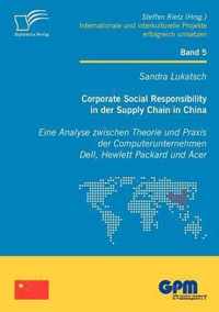 Corporate Social Responsibility in Der Supply Chain in China