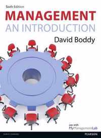 Management An Introduction David Boddy