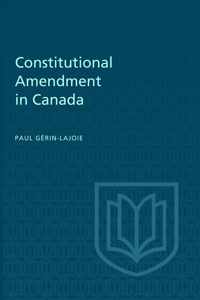 Constitutional Amendment in Canada