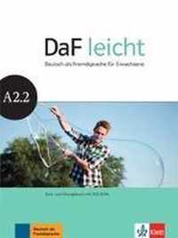 DaF leicht. Kurs- und Übungsbuch + DVD-ROM A2.2