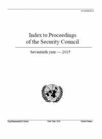 Index to proceedings of the Security Council