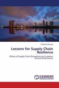 Lessons for Supply Chain Resilience