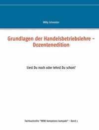 Grundlagen der Handelsbetriebslehre - Dozentenedition