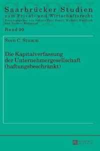 Die Kapitalverfassung Der Unternehmergesellschaft (Haftungsbeschraenkt)