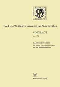 Die Barmer Theologische Erklarung Und Ihre Wirkungsgeschichte