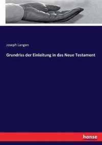 Grundriss der Einleitung in das Neue Testament