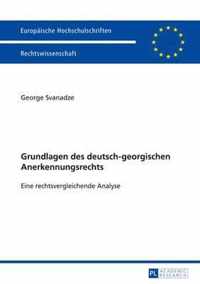 Grundlagen des deutsch-georgischen Anerkennungsrechts