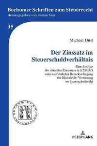 Der Zinssatz Im Steuerschuldverhaeltnis