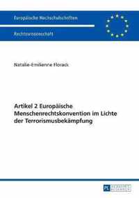 Artikel 2 Europaeische Menschenrechtskonvention Im Lichte Der Terrorismusbekaempfung