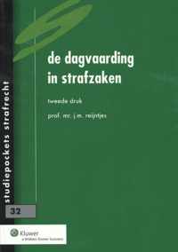 De dagvaarding in strafzaken - J.M. Reijntjes - Paperback (9789013083651)