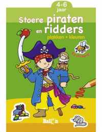 Stoere Ridders En Piraten (Plakken En Kleuren) + 4 Stickervel