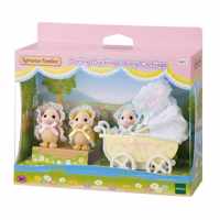 Sylvanian Families - Schattige Eendjes Drieling Met Kinderwagen (5601)