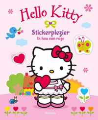 Hello Kitty  -  Stickerplezier Ik hou van roze