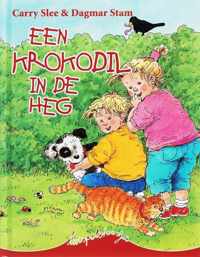 Een krokodil in de heg